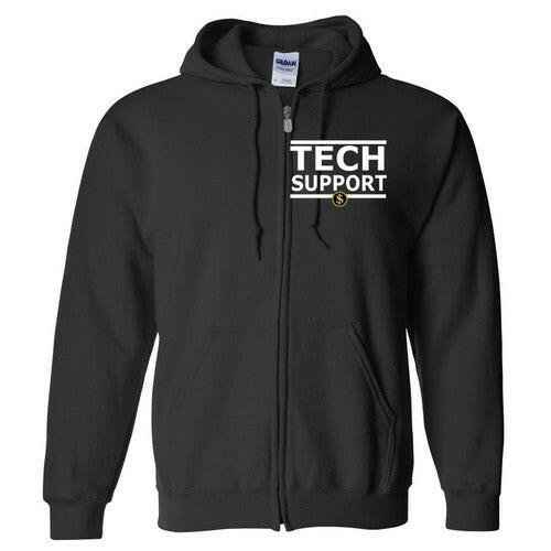 Tech Support Elon Musk D.O.G.E. Full Zip Hoodie