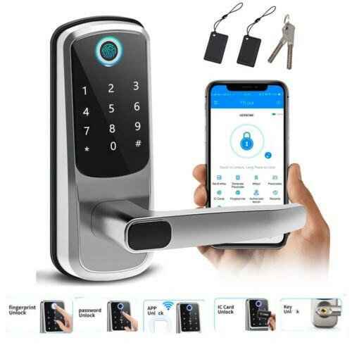 5in1 Video Smart Lock Fingerprint Keyless Digital Keypad Code APP Entry Lock