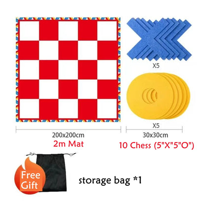 Gobang Outdoor Games Sport Toys Tic Tac Toe Relay Race Backgammon Team Building Teamwork Speed Intellectual Kids Family - dev3 aff 