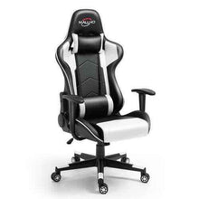 画像をギャラリービューアに読み込む, Gaming Chair Racing Style High-Back PU Leather Swivel Chair W/Headrest Lumbar
