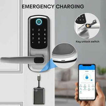 Laden Sie das Bild in den Galerie-Viewer, 5in1 Video Smart Lock Fingerprint Keyless Digital Keypad Code APP Entry Lock
