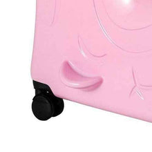 画像をギャラリービューアに読み込む, Pink Luggage Case Kids Ride-On Roll Suitcase Luggage Bags Wheeled Trolley Lugg
