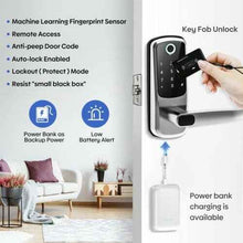 Laden Sie das Bild in den Galerie-Viewer, 5in1 Video Smart Lock Fingerprint Keyless Digital Keypad Code APP Entry Lock
