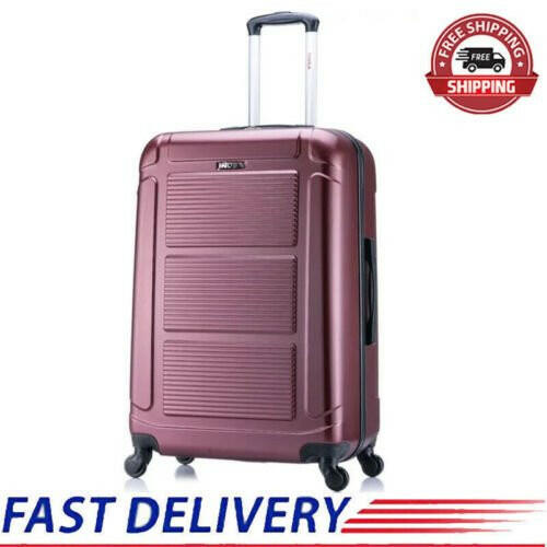 28" Lightweight Hardside Suitcase Spinner 4 Wheels Luggage Bag Trolley Case US - dev3 aff 