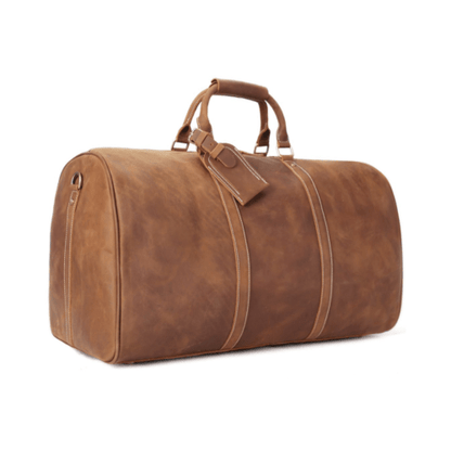 Handmade Vintage Full Grain Leather Travel Bag, Extra Large Duffle Bag - VB - dev3 aff 
