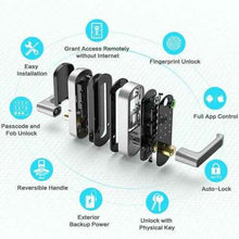 Laden Sie das Bild in den Galerie-Viewer, 5in1 Video Smart Lock Fingerprint Keyless Digital Keypad Code APP Entry Lock
