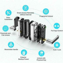 Laden Sie das Bild in den Galerie-Viewer, 5in1 Video Smart Lock Fingerprint Keyless Digital Keypad Code APP Entry Lock
