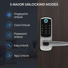 Laden Sie das Bild in den Galerie-Viewer, 5in1 Video Smart Lock Fingerprint Keyless Digital Keypad Code APP Entry Lock
